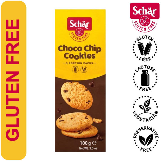 Schar "Choco Chip" Chocolate Chip Gluten Free Cookies  -  100gr