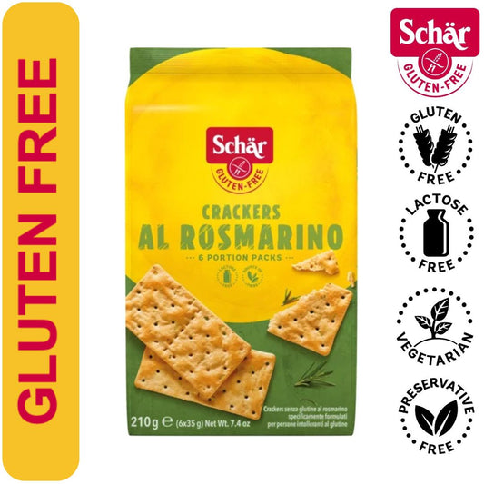 Schar Gluten Free Crackers with Rosemary - 210gr (6x35gr)