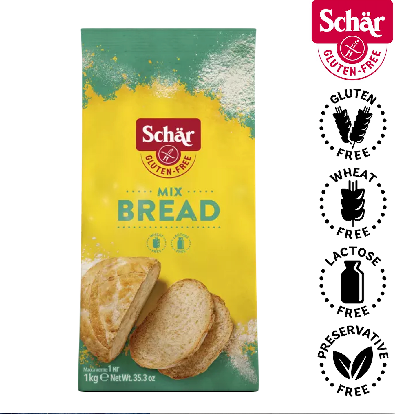 Schar Mix Bread, Gluten Free - 1kg